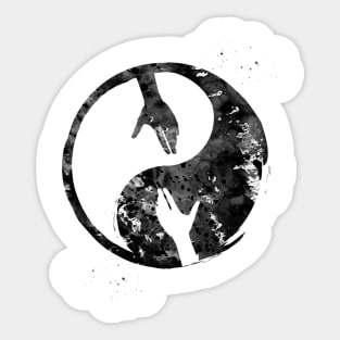 Yin Yang humanity Sticker